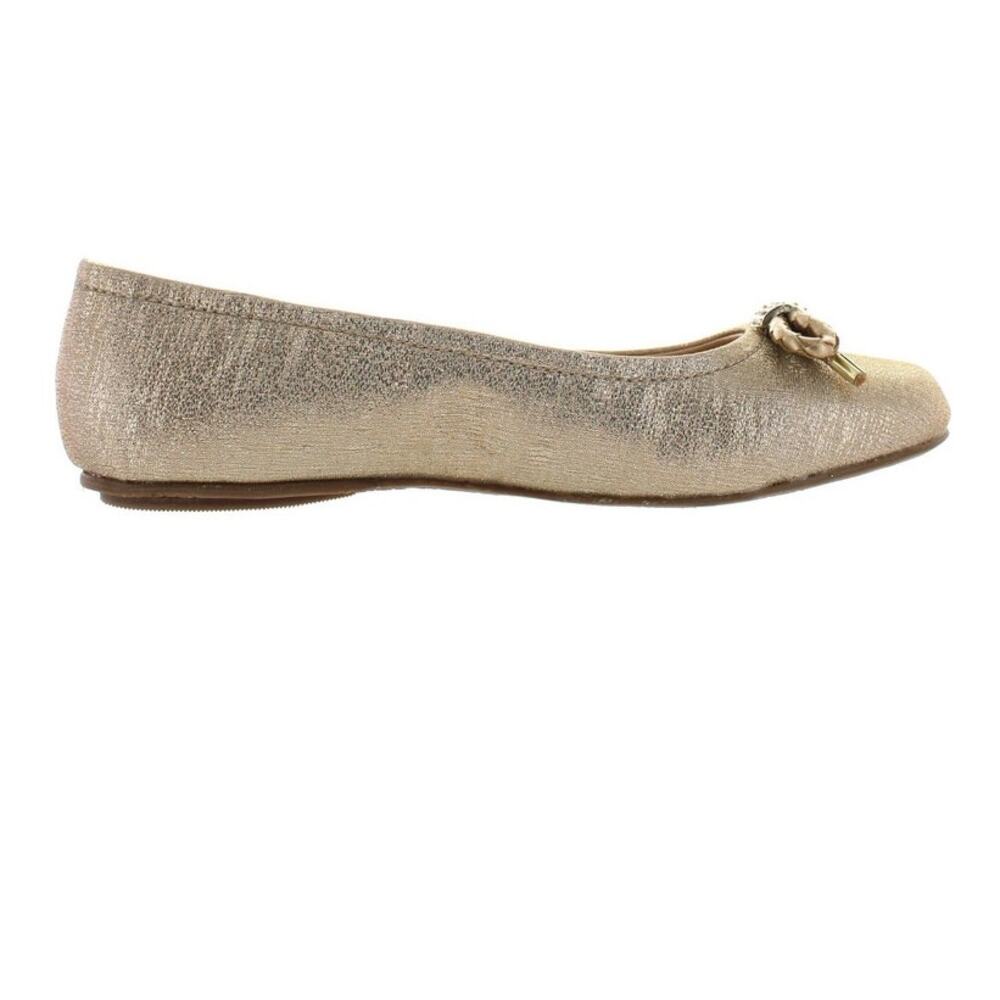 Vince Camuto Girls Penelope Gold Sparkly Flat Formal Shoe 11.5 - Picture 3 of 10
